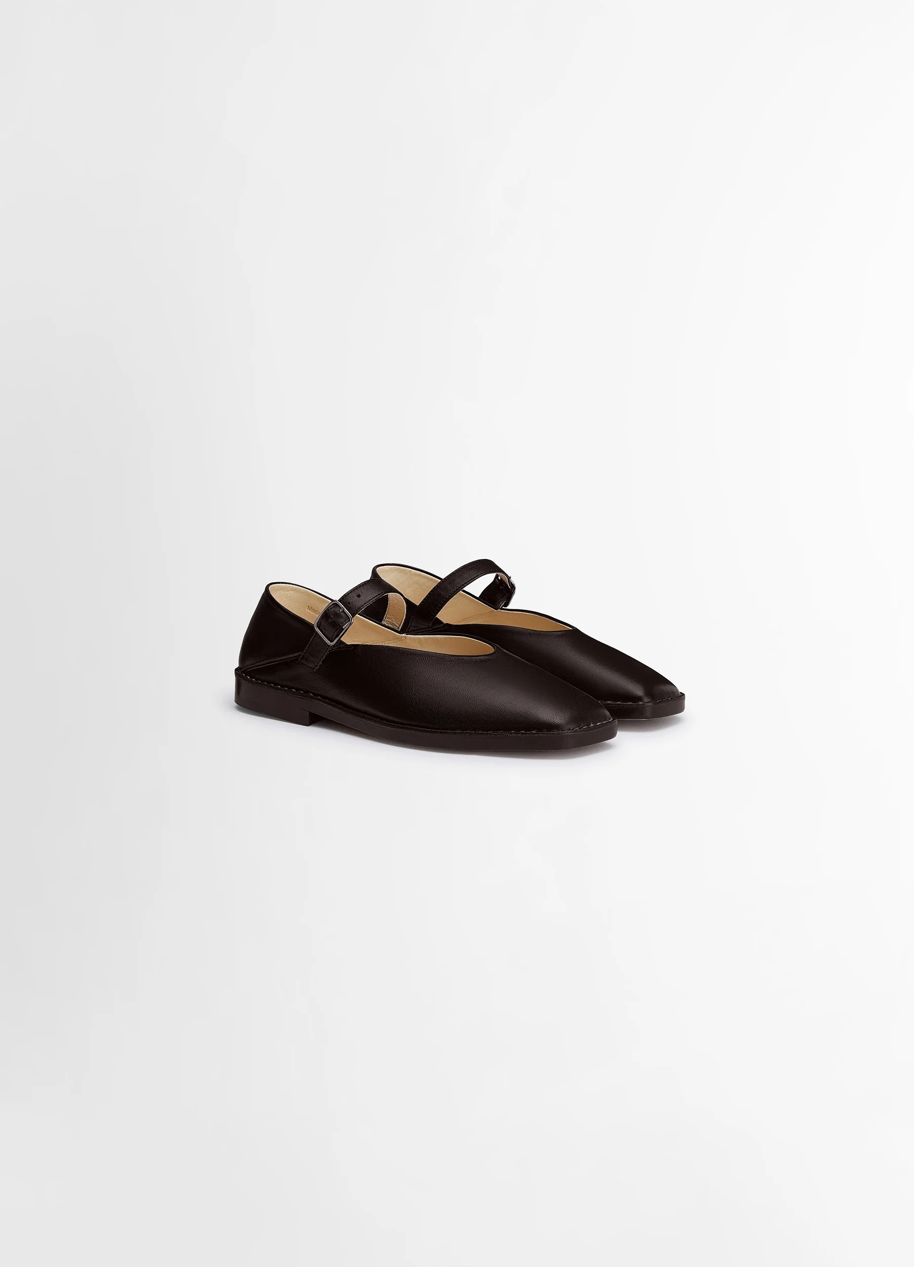 BALLERINA SHOES IN LEATHER - Image 3