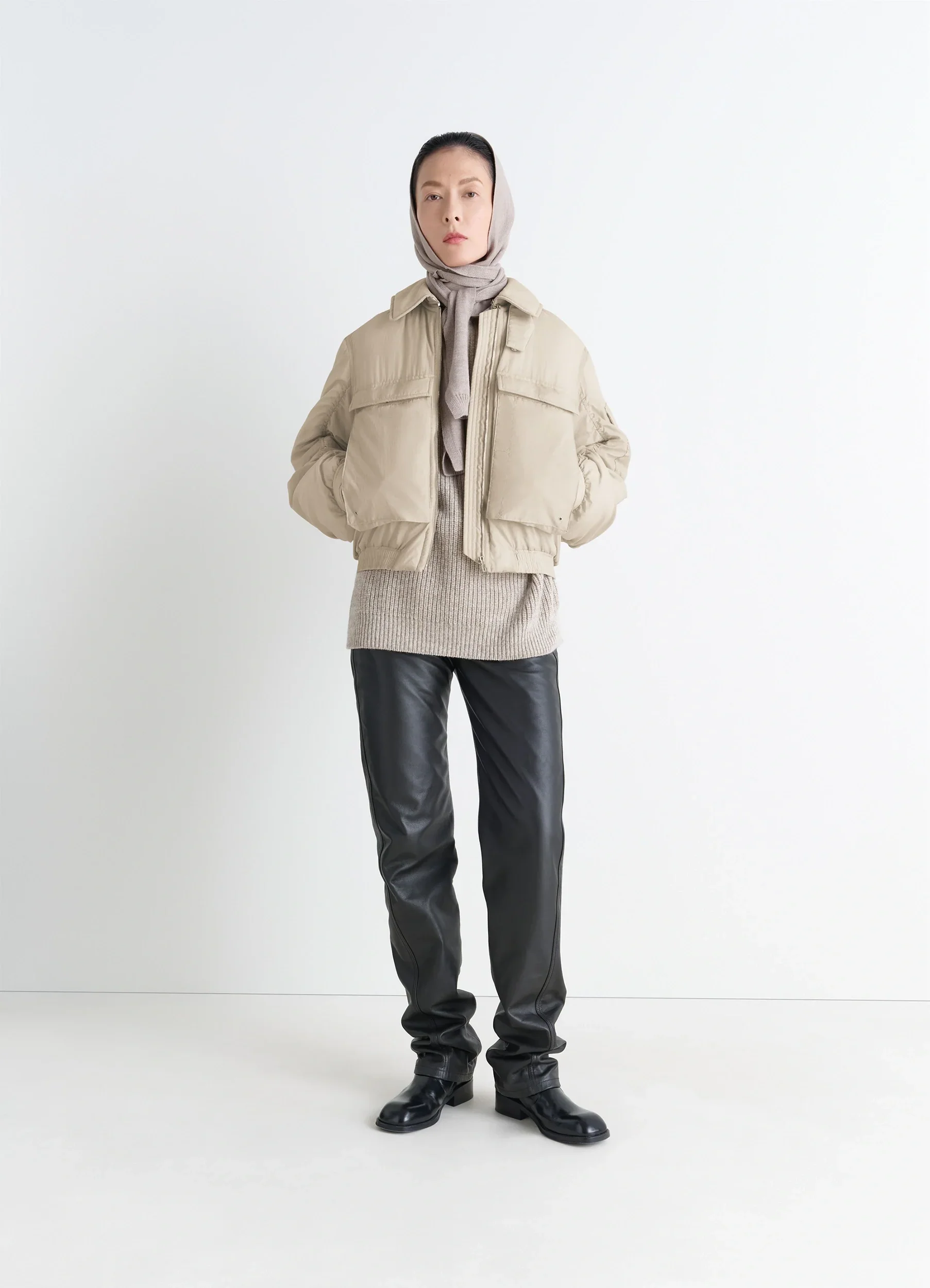 BOMBER IN LIGHT NYLON - Image 2