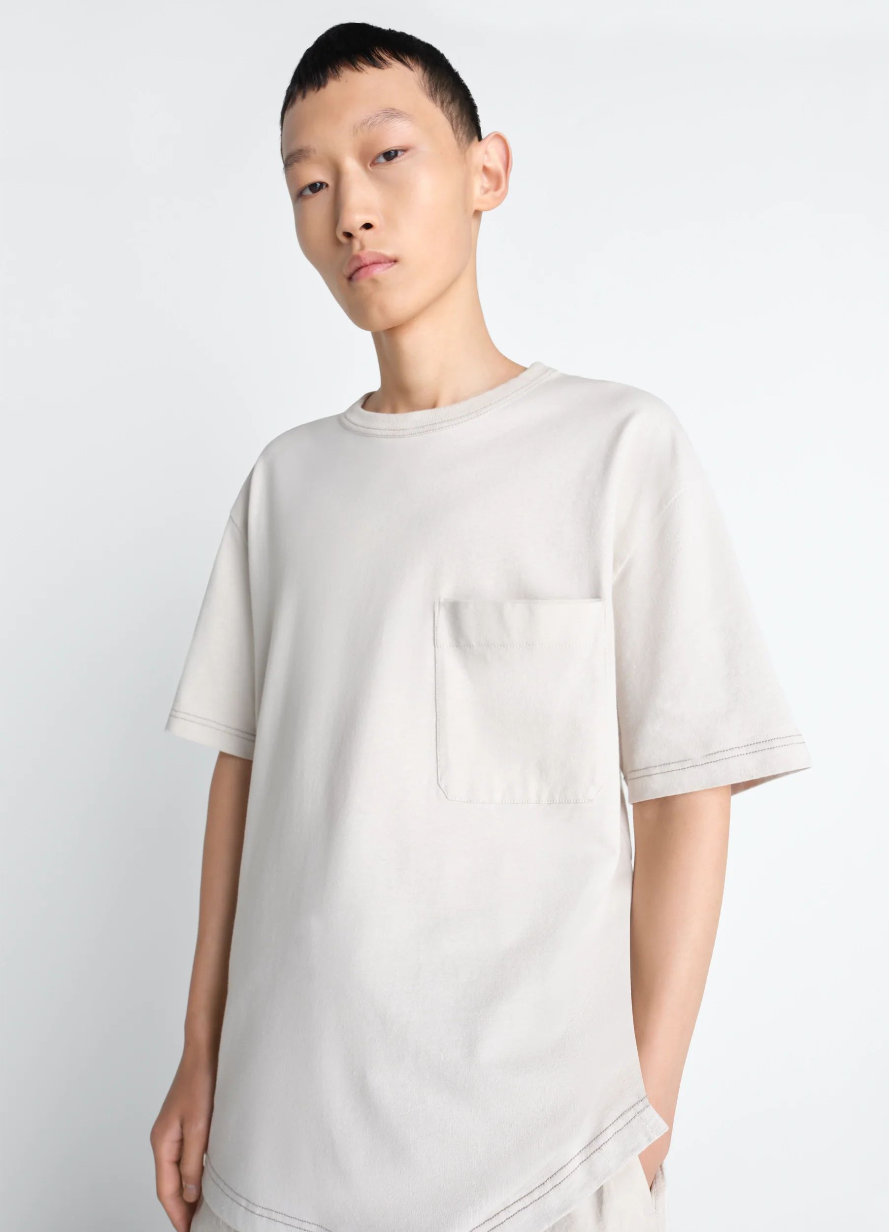 BOXY SHORT SLEEVE T-SHIRT IN JERSEY