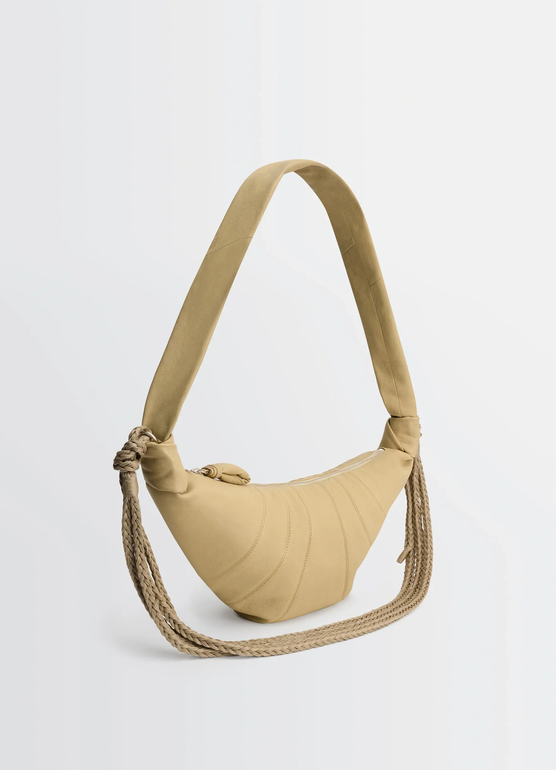 BRAID MEDIUM CROISSANT BAG IN LEATHER - Image 3