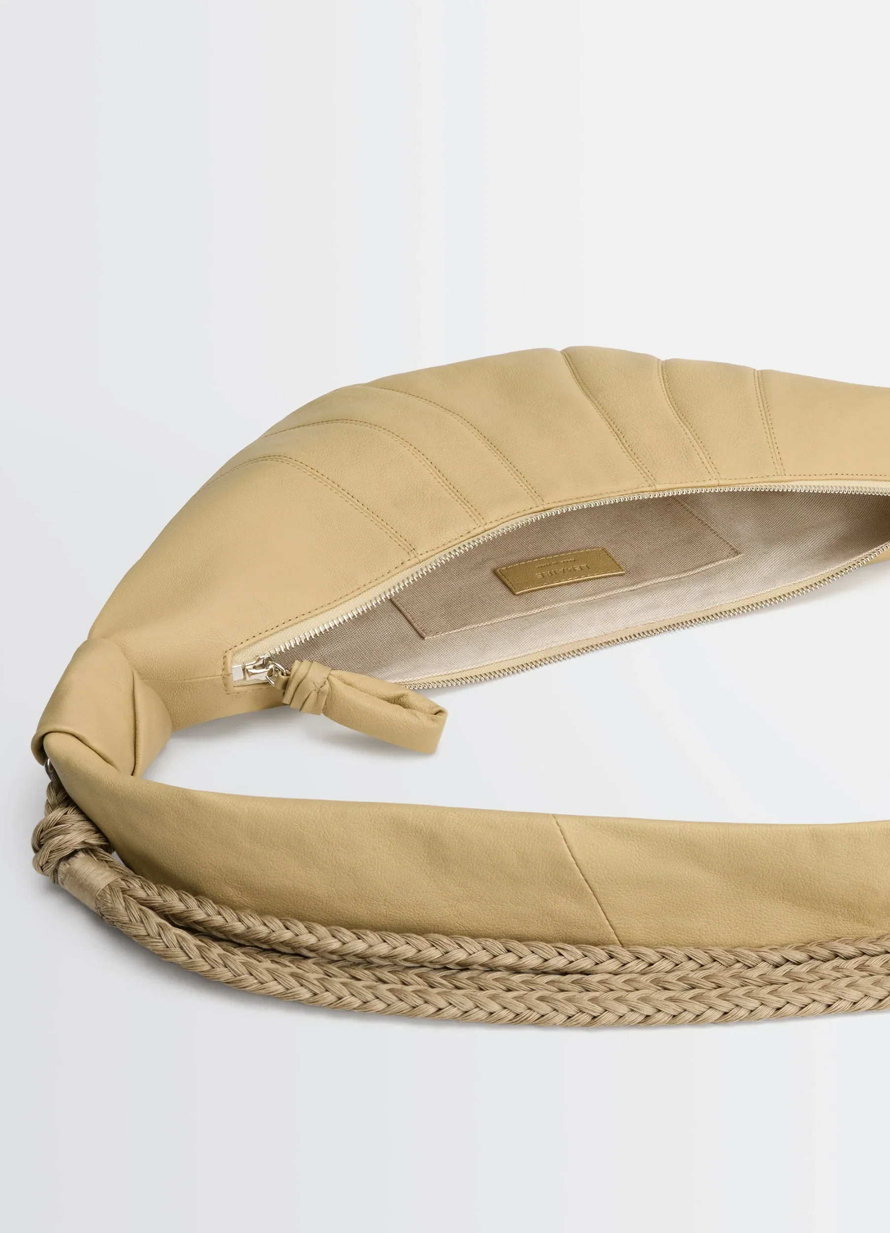 BRAID MEDIUM CROISSANT BAG IN LEATHER - Image 4