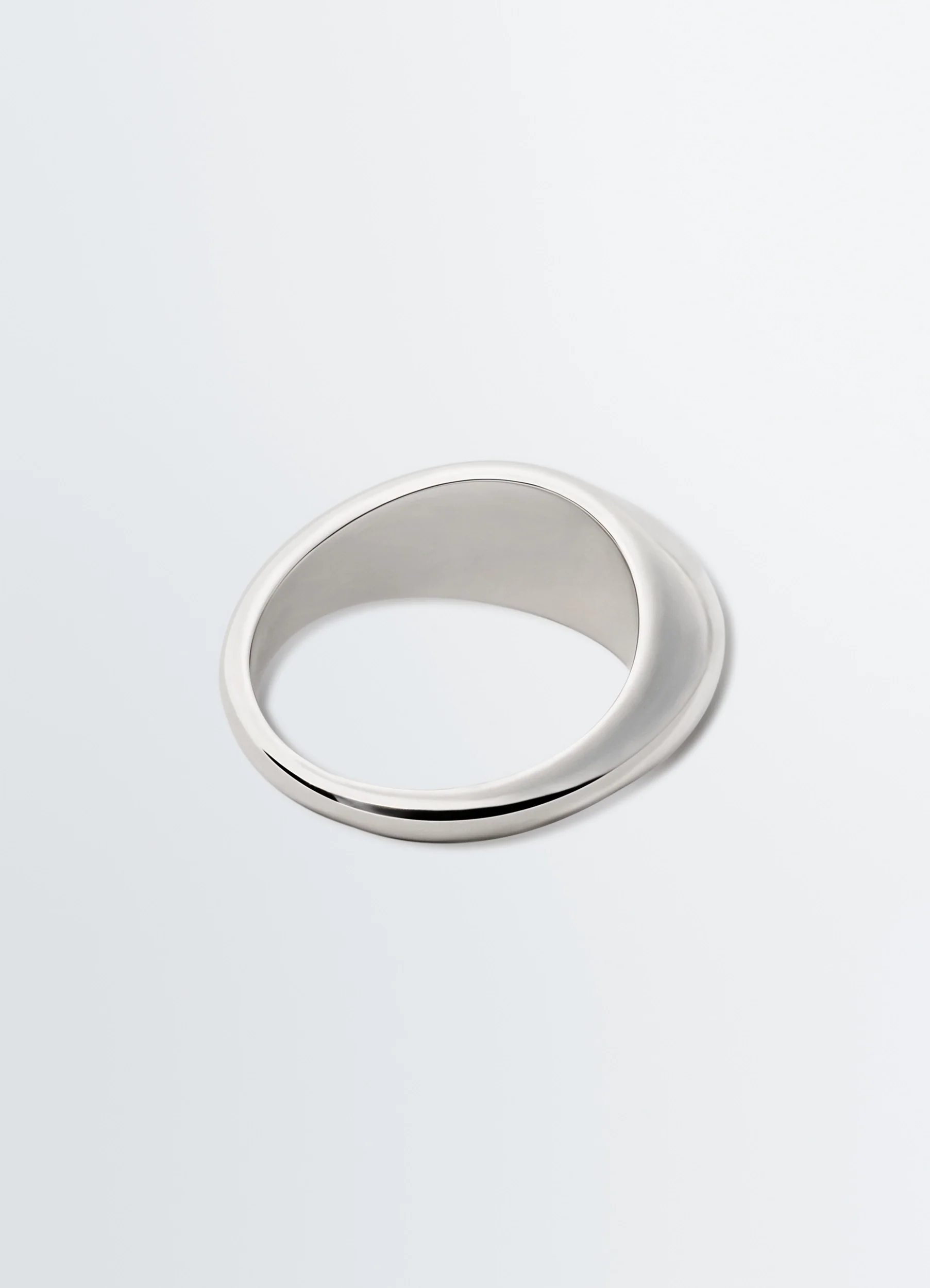 CHUNKY DROP RING IN SLIVER - Image 3