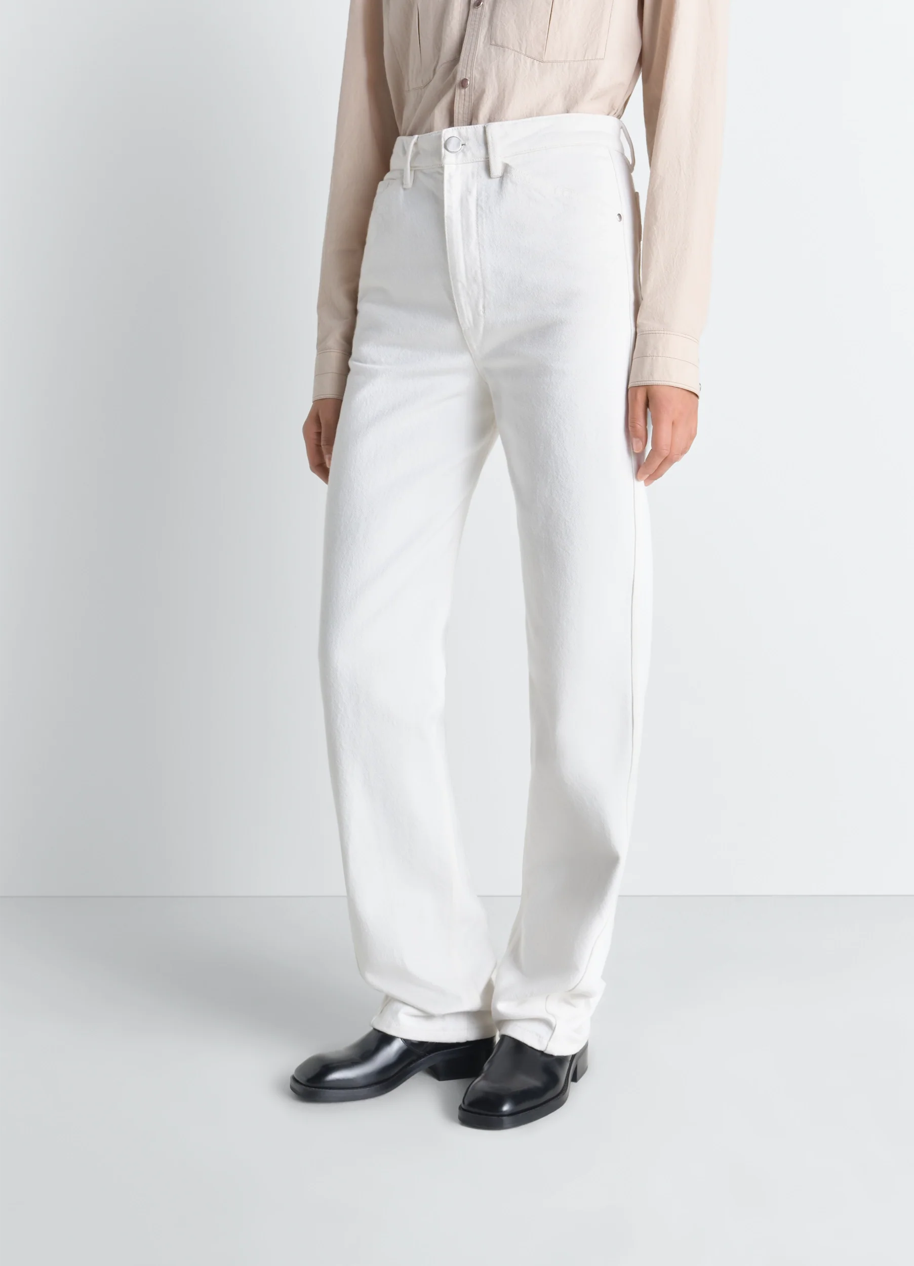 FIVE POCKETS TWISTED PANTS IN DENIM