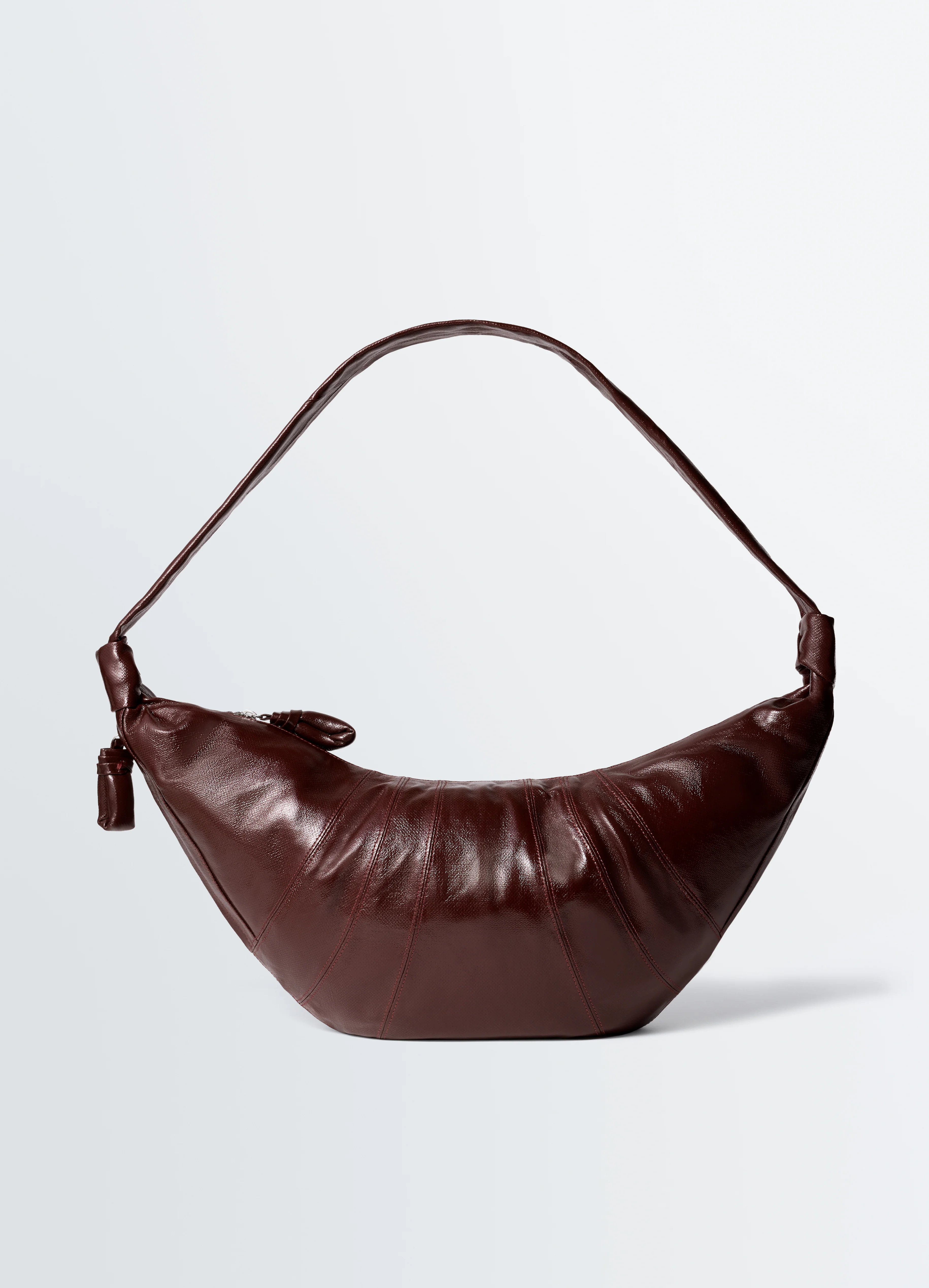 LARGE CROISSANT BAG IN COATED COTTON
