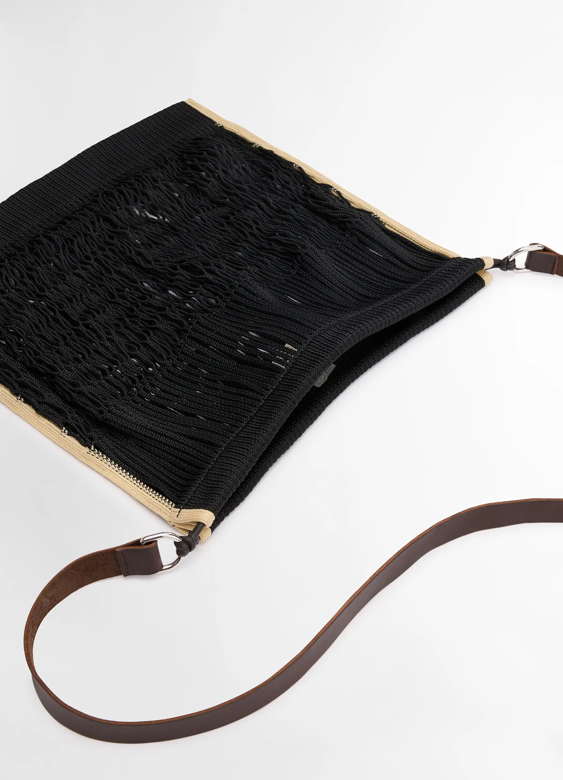 LARGE CROSSBODY FILT NET SHOPPING BAG - Image 3