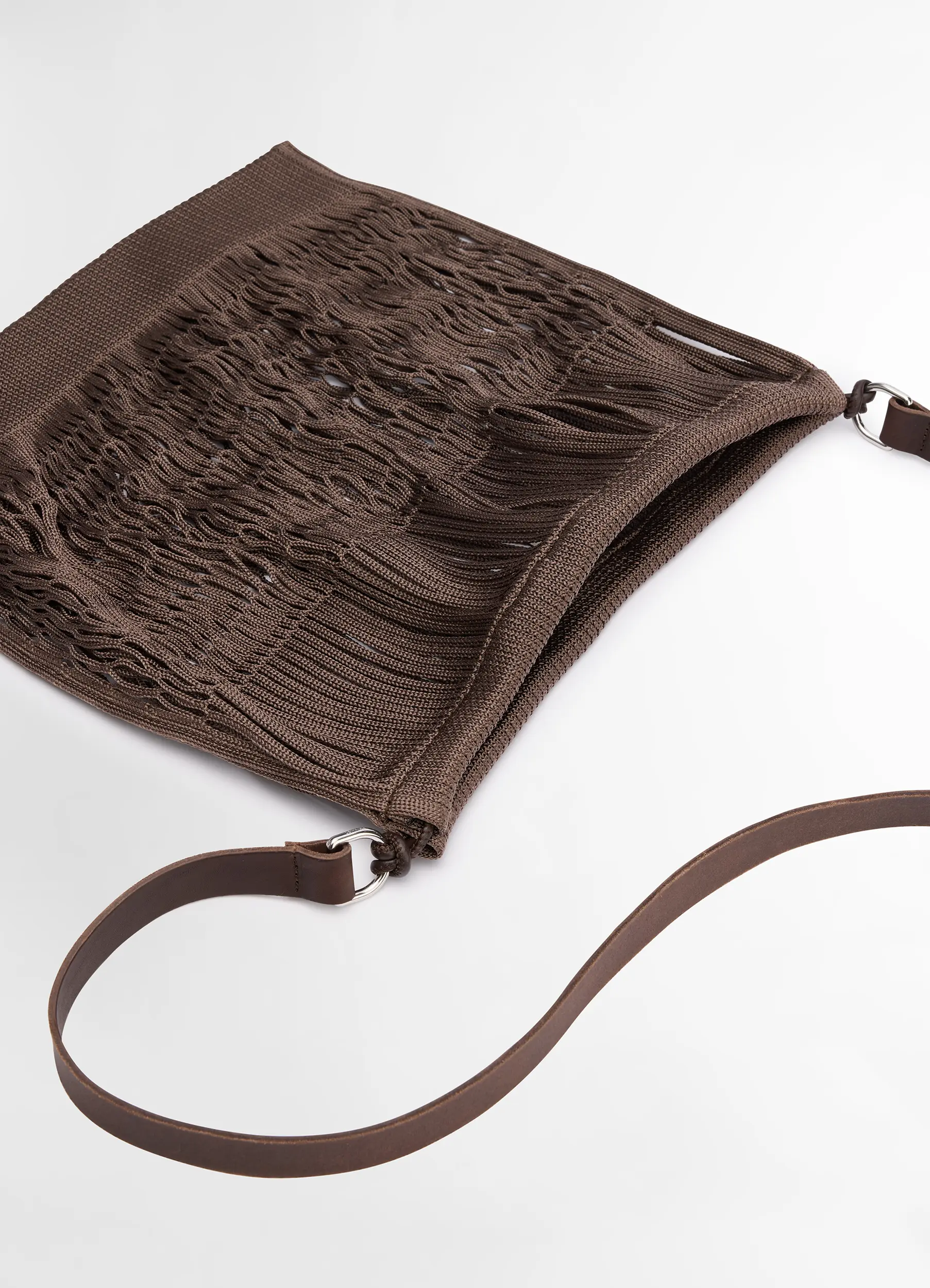 LARGE CROSSBODY FILT NET SHOPPING BAG - Image 3