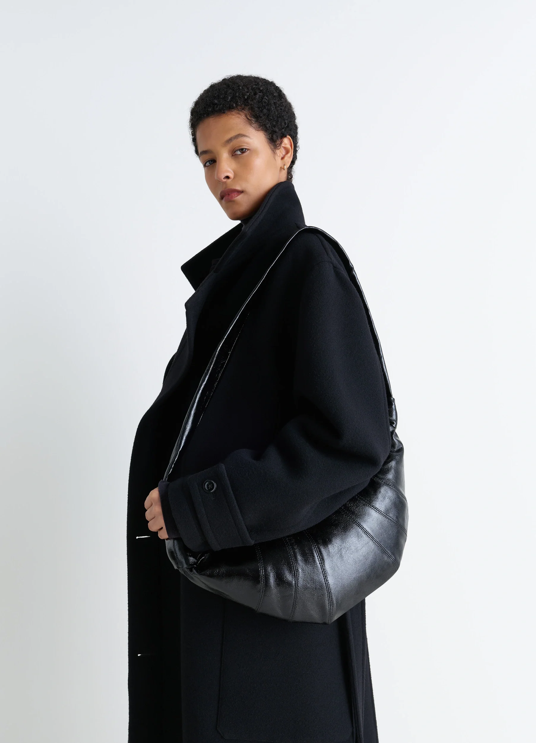 MEDIUM CROISSANT BAG IN COATED COTTON - Image 2