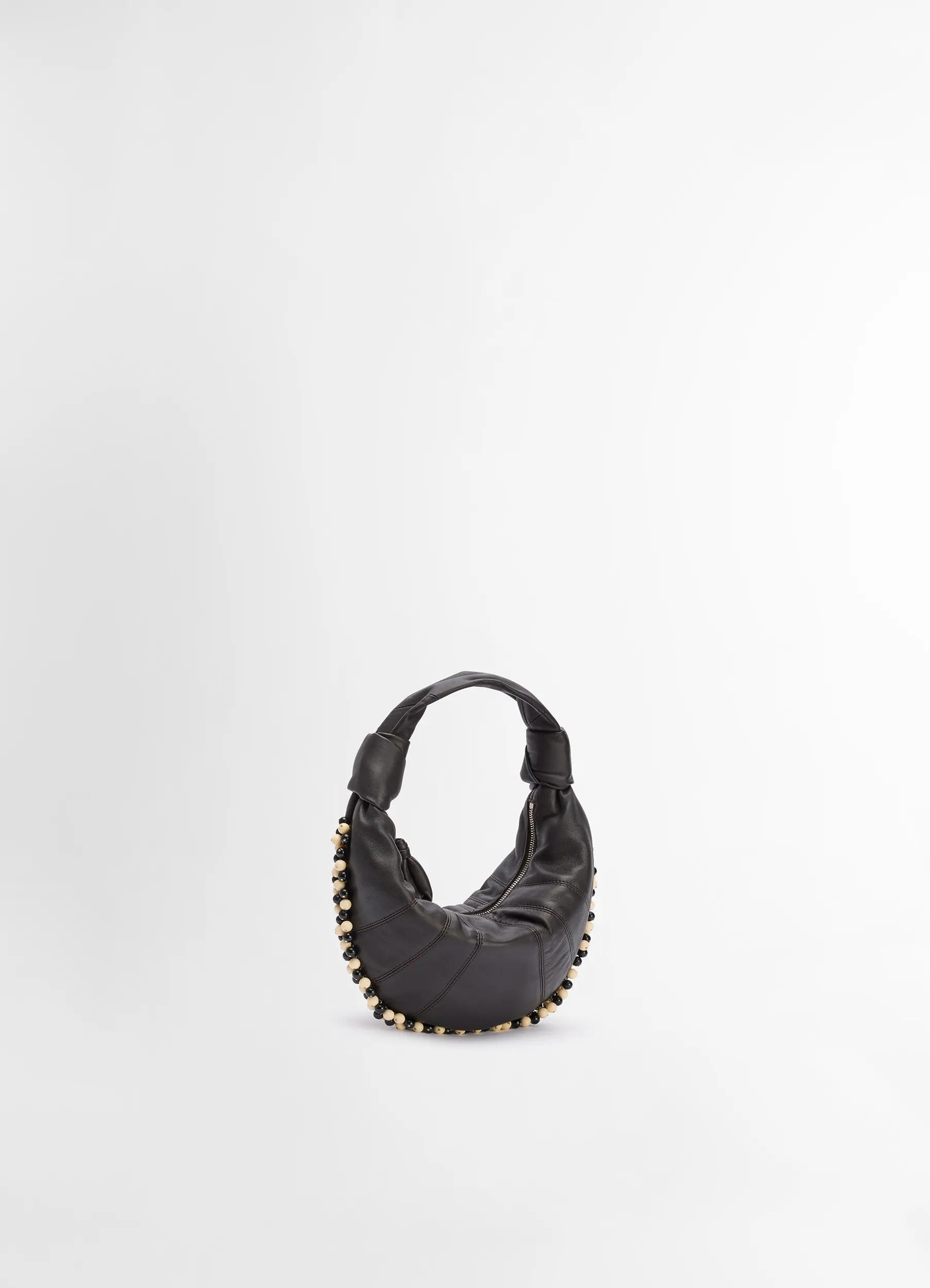 MINI FORTUNE BAG WITH BEADS IN LEATHER - Image 4
