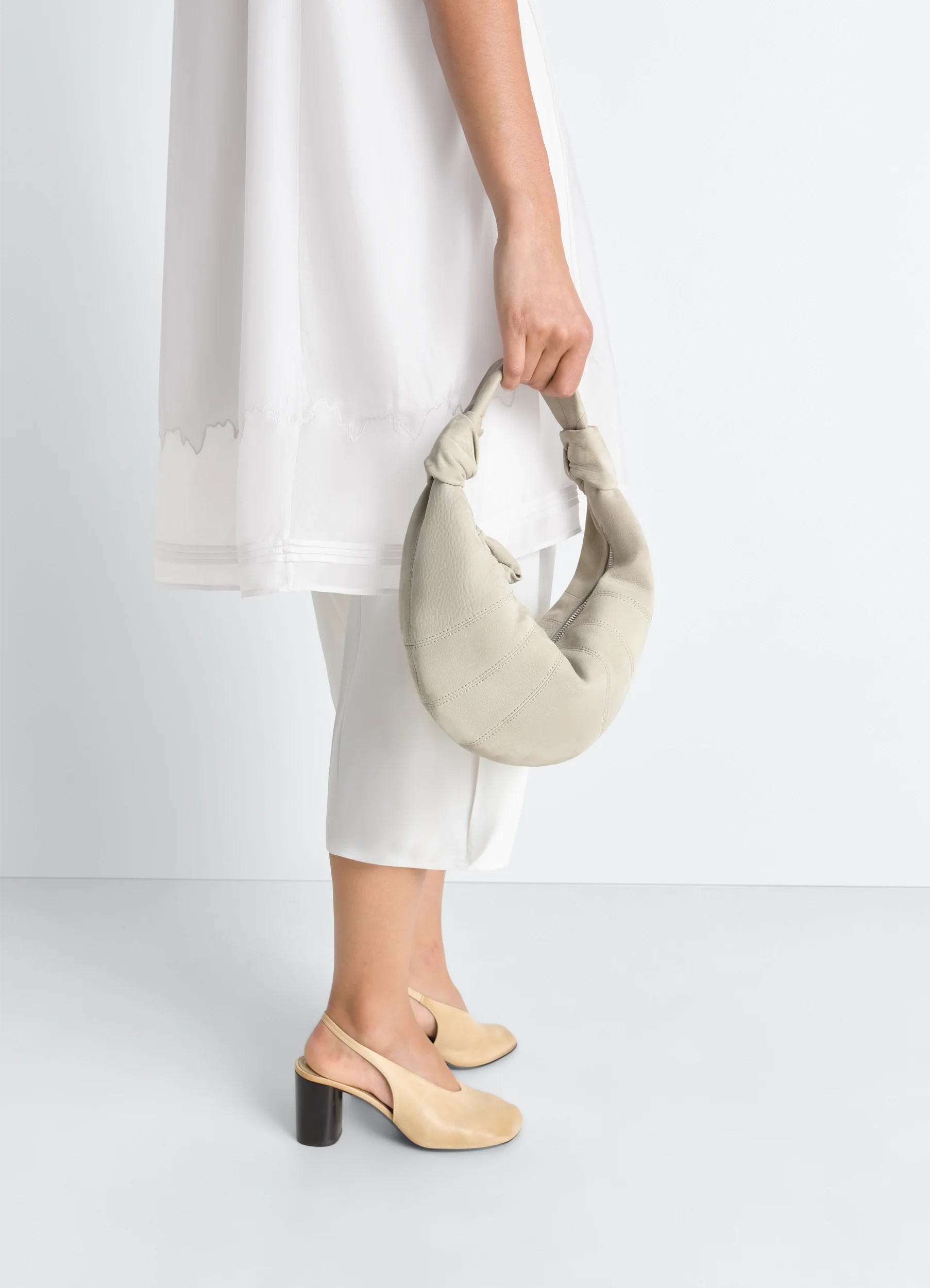 MINI FORTUNE CROISSANT BAG IN NUBUCK LEATHER - Image 2