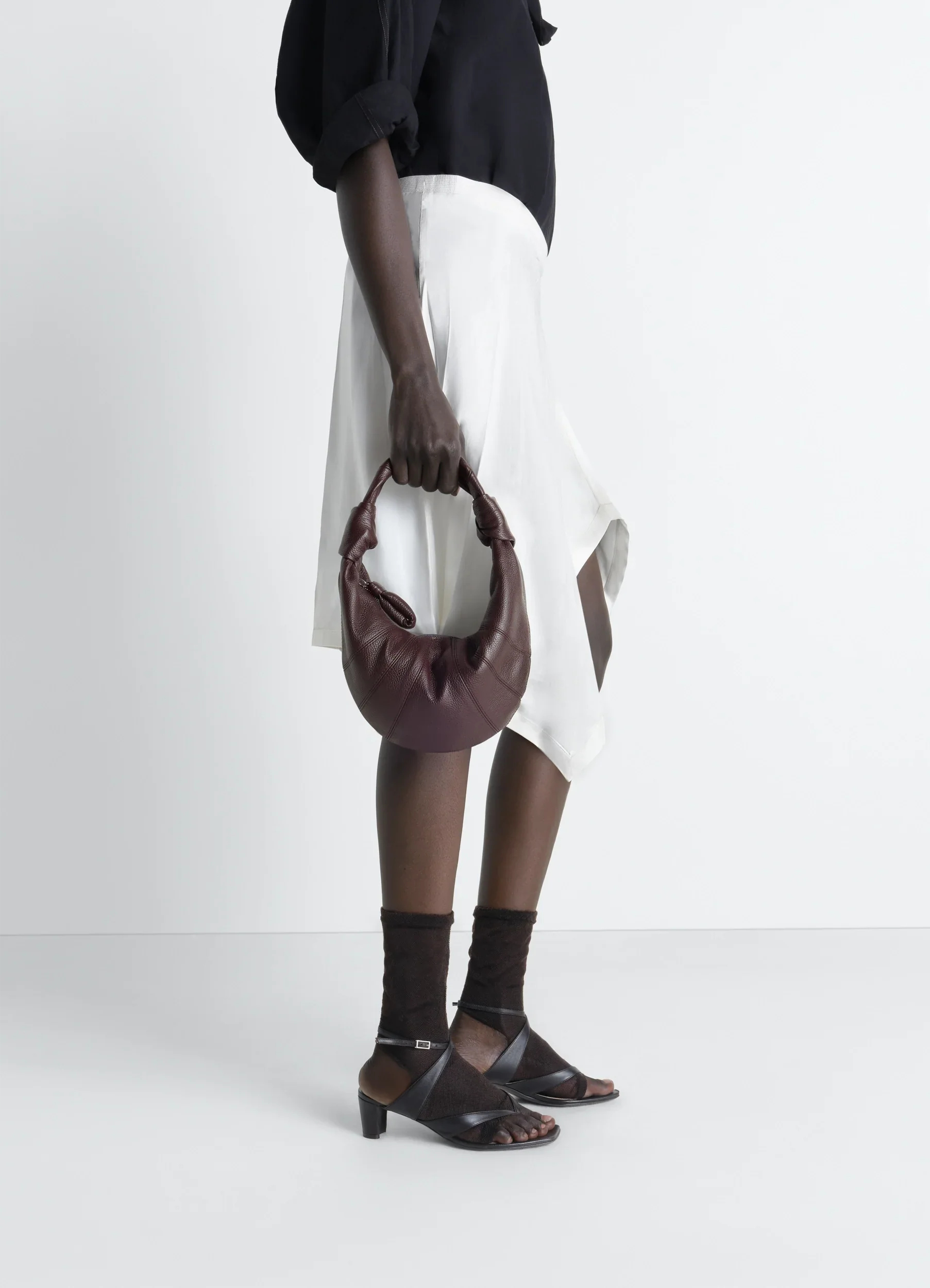 MINI FORTUNE CROISSANT BAG IN LEATHER - Image 2