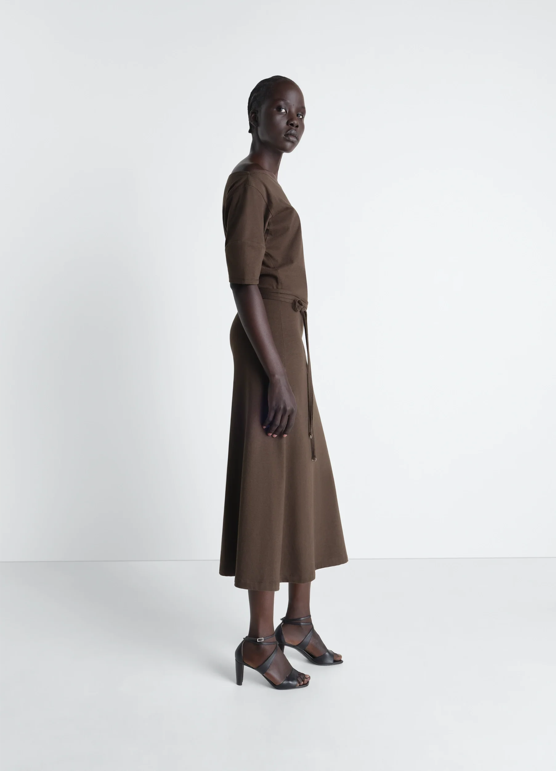 OFF SHOULDER DRESS IN JERSEY - Image 3