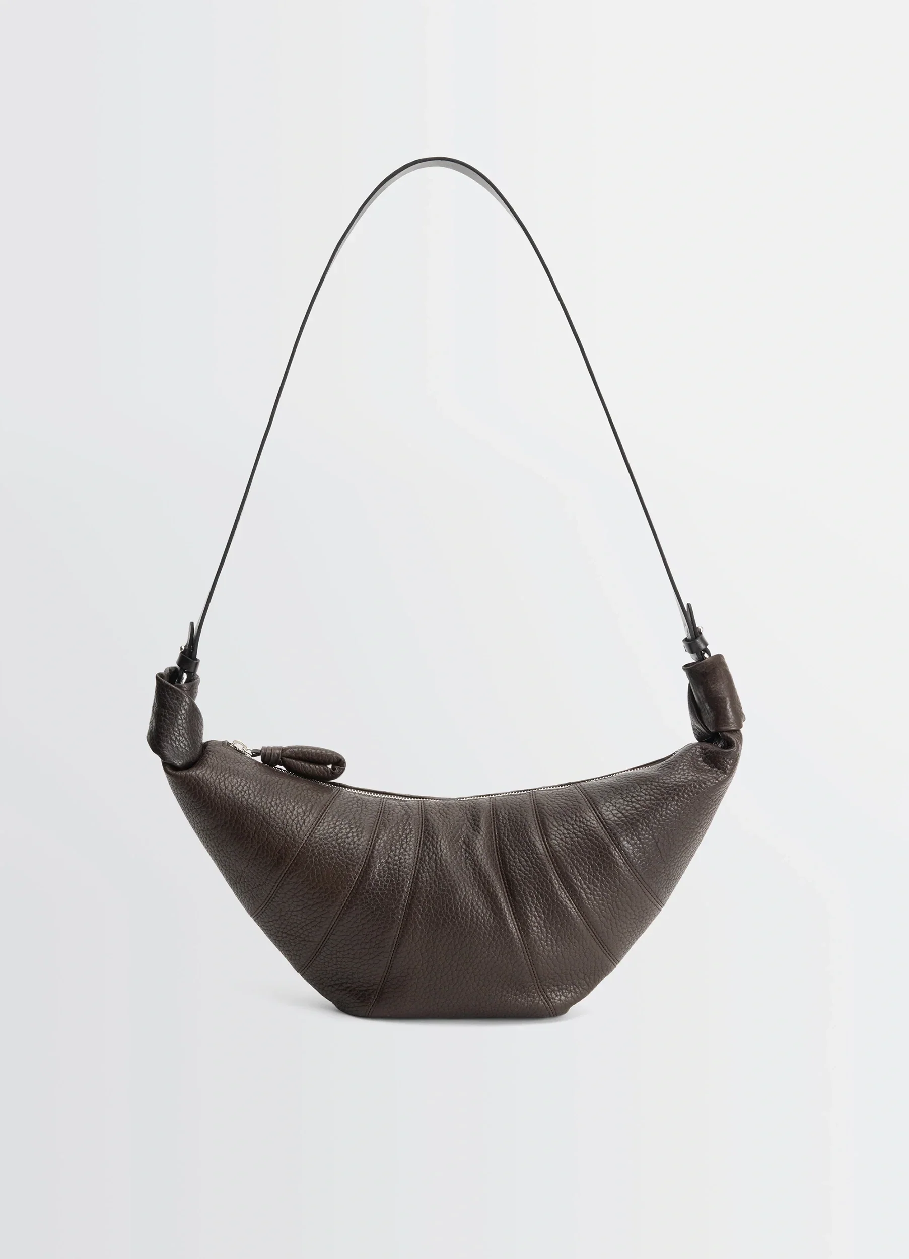 RAIL BELT MEDIUM CROISSANT BAG IN LEATHER