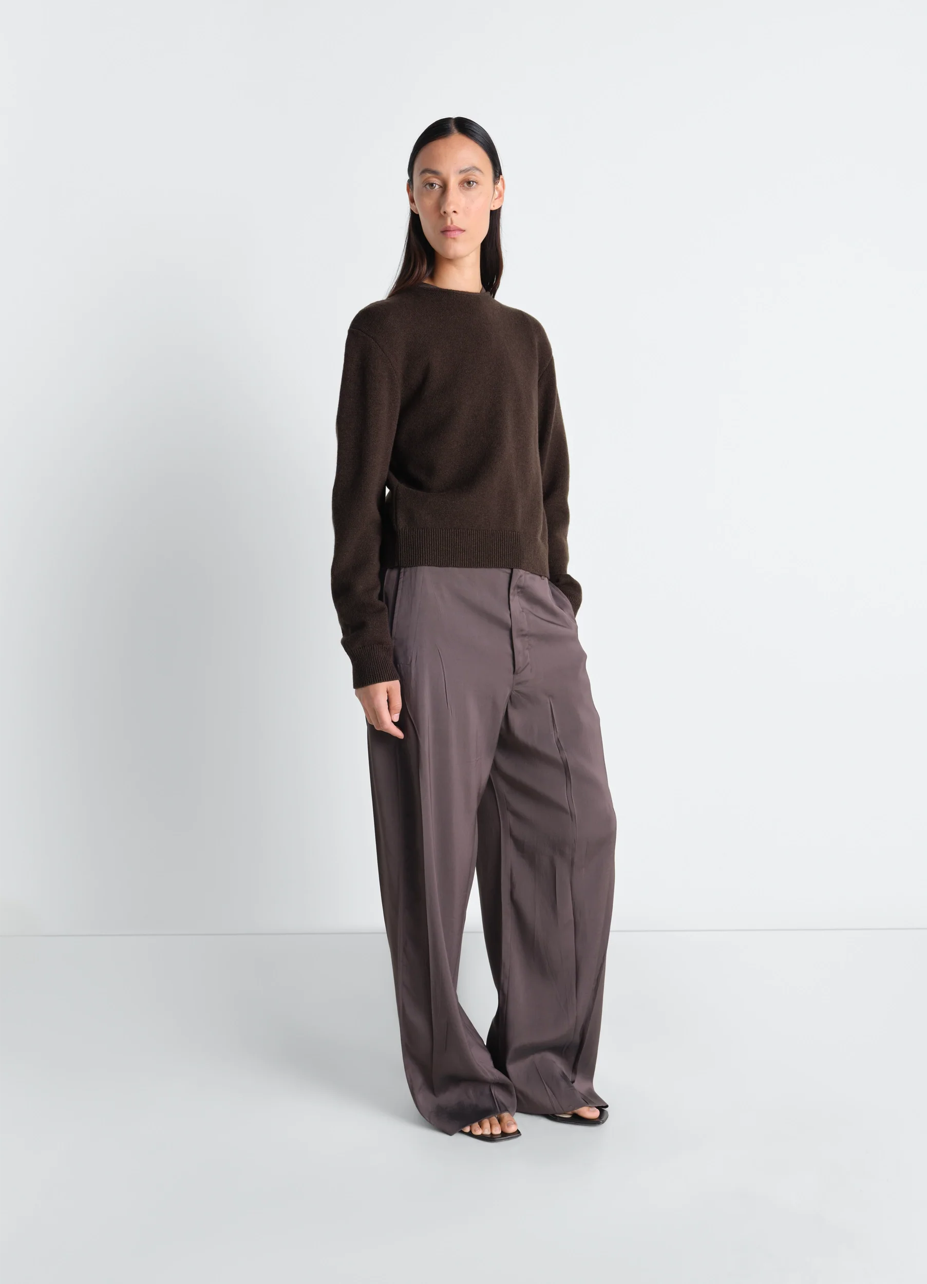 REVERSIBLE BUTTONED SWEATER IN CASHMERE WOOL - Image 2