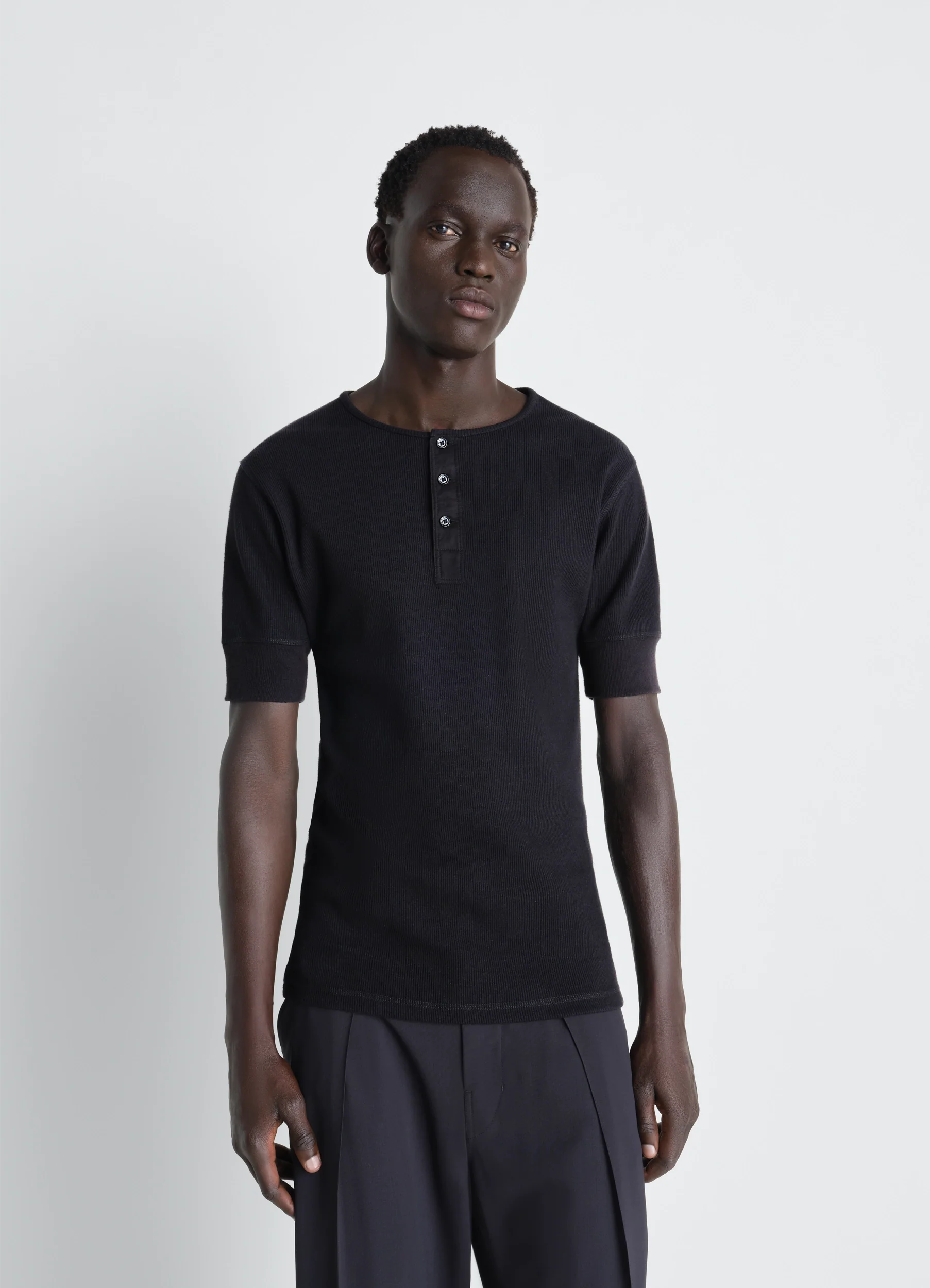 RIB HENLEY TOP IN JERSEY
