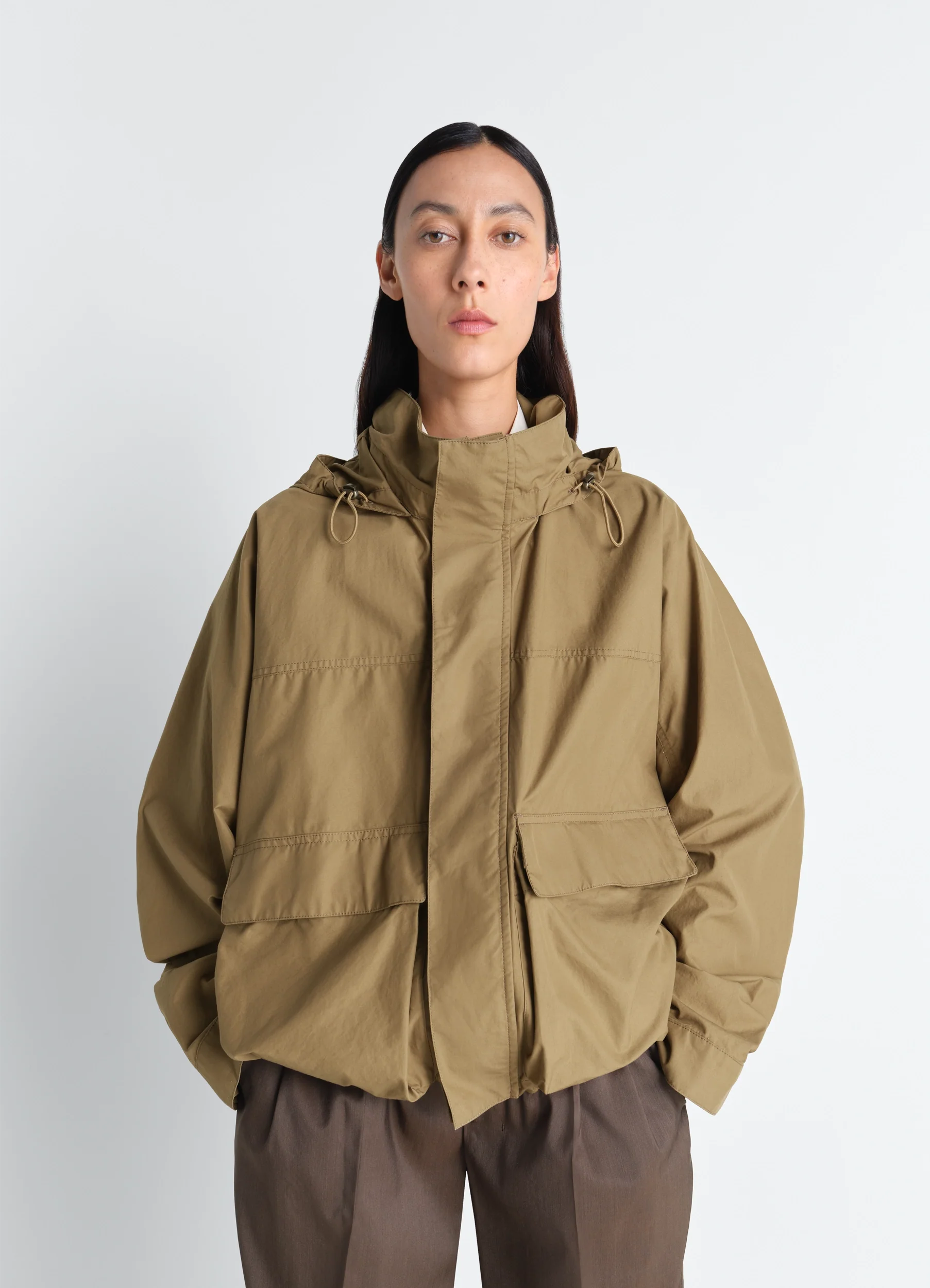 SHORT RAIN PARKA IN VENTILE® COTTON