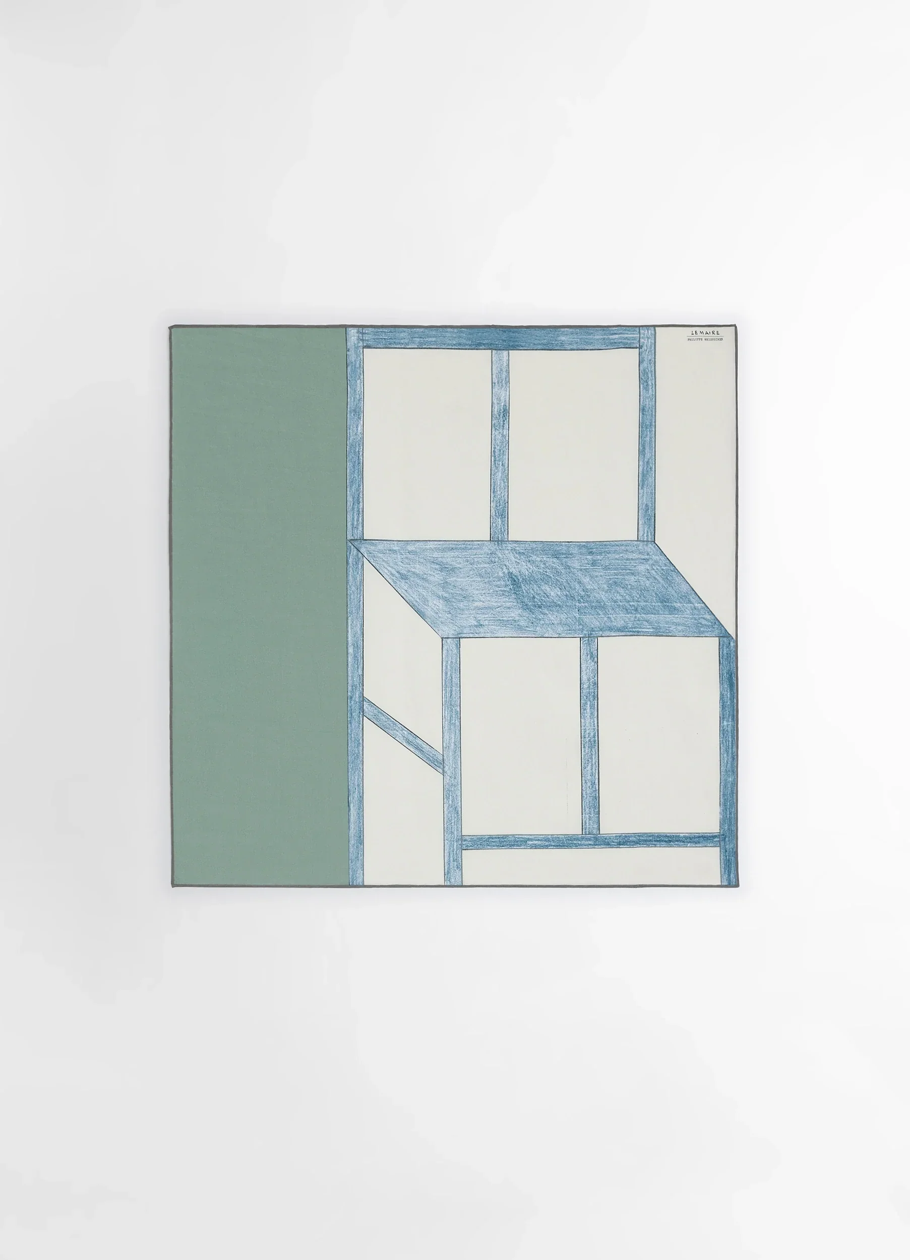PHILIPPE WEISBECKER SILK SQUARE 60 BLUE CHAIR - Image 4