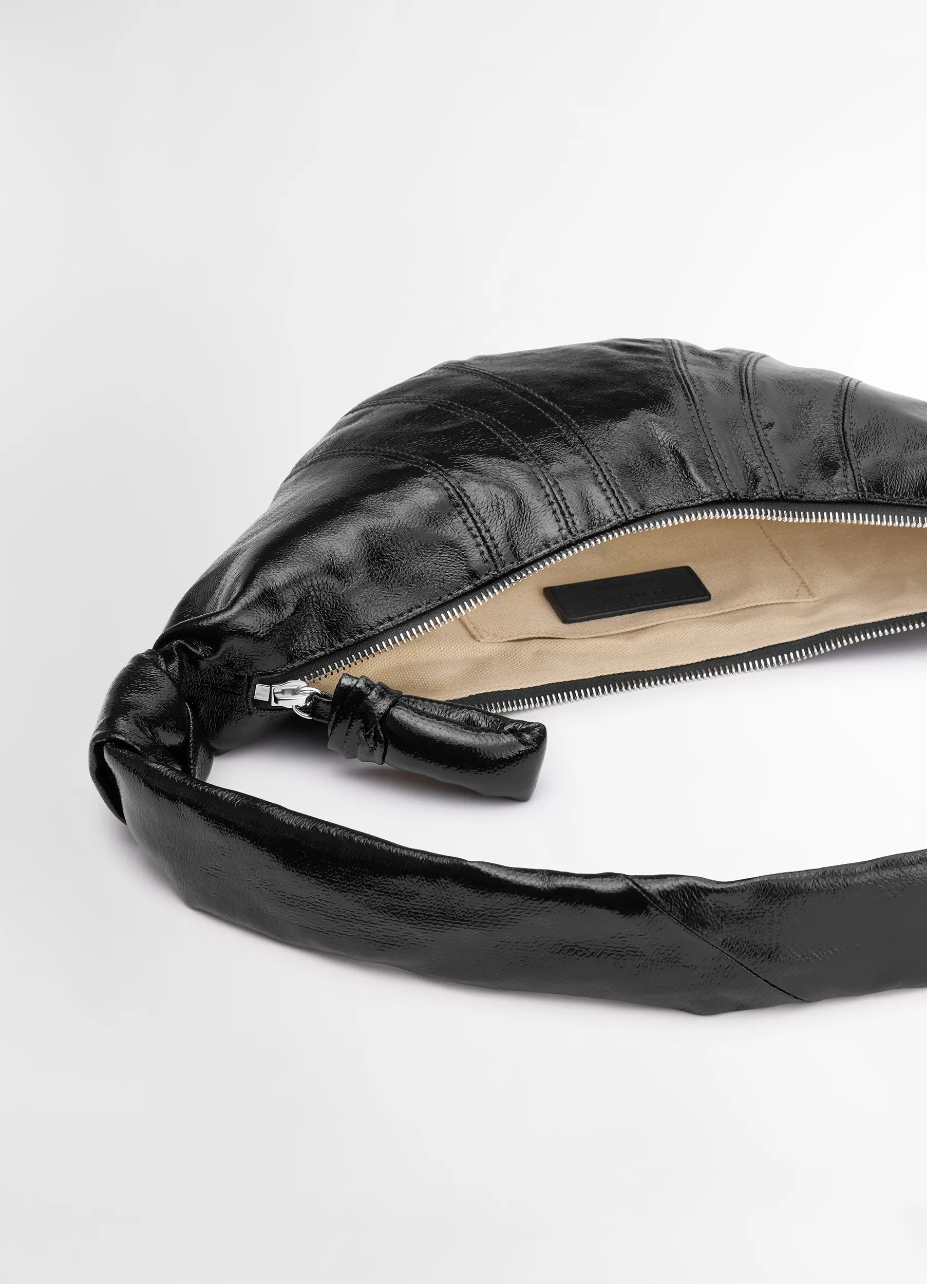SMALL CROISSANT BAG IN COATED COTTON - Image 4