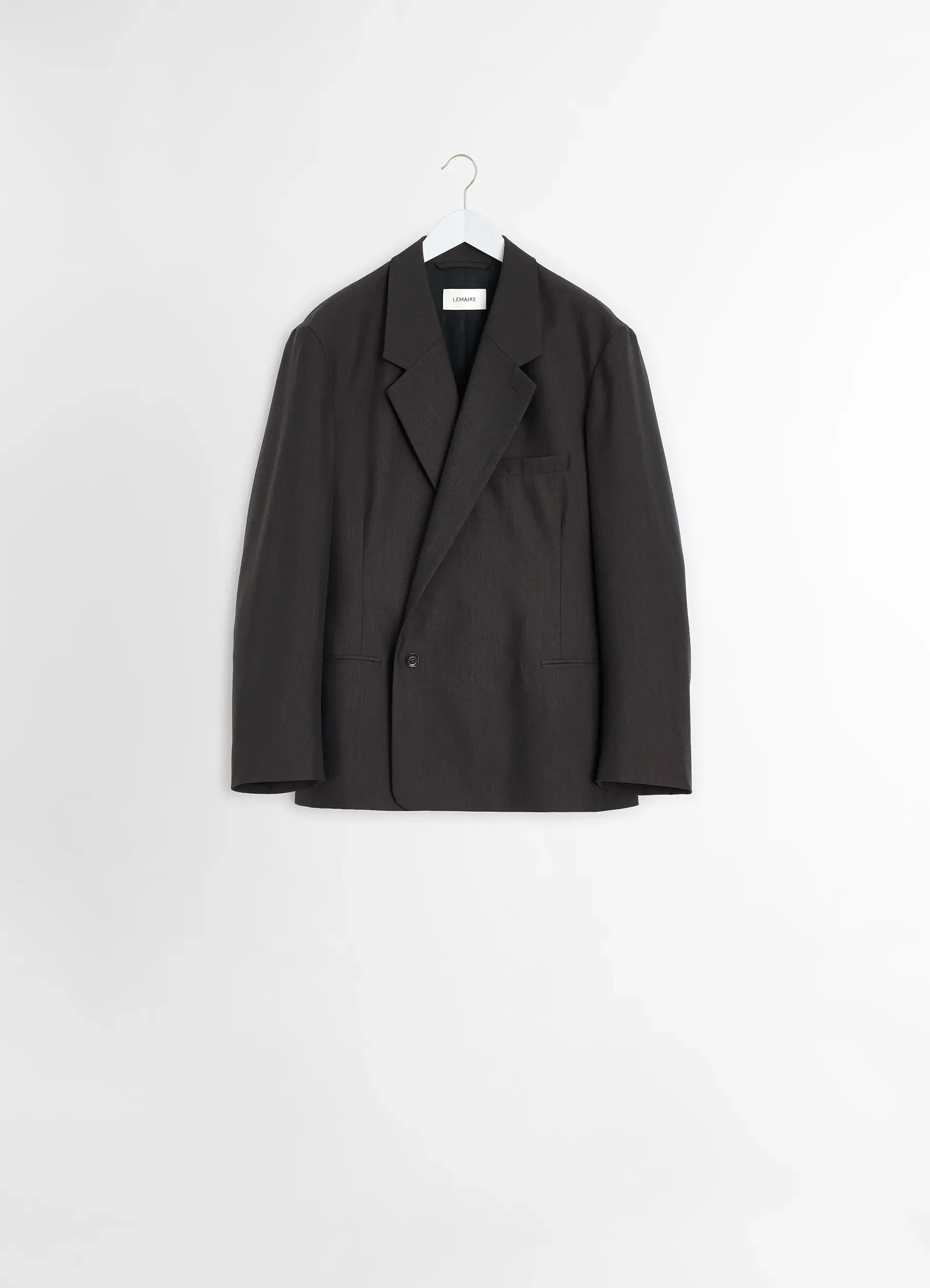 SOFT DOUBLE BREASTED JACKET IN POLYWOOL - Image 5