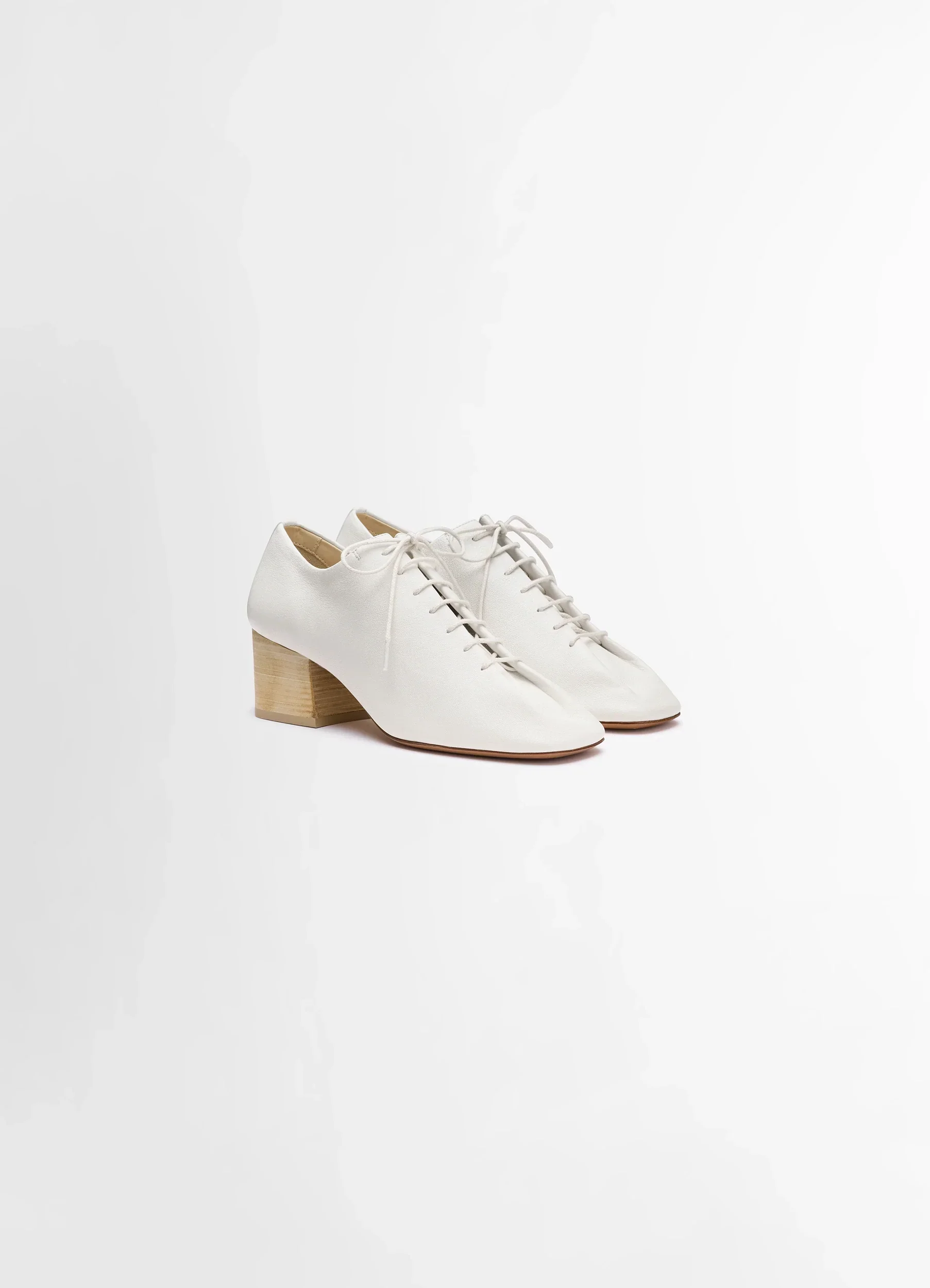 SOURIS CLASSIC DERBIES 55MM HEEL IN LEATHER - Image 3