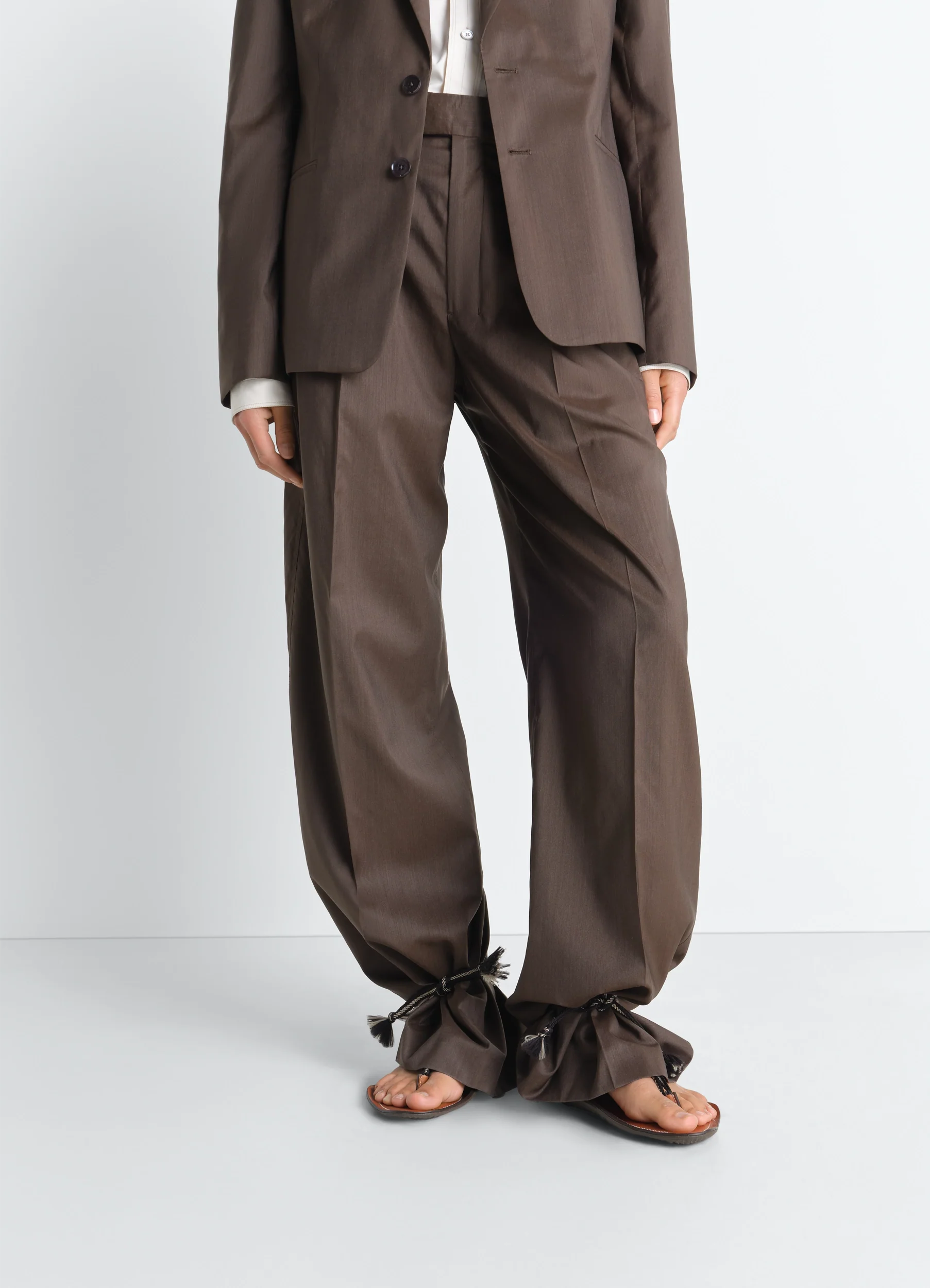 VIBRAM SANDALS IN LEATHER - Image 2
