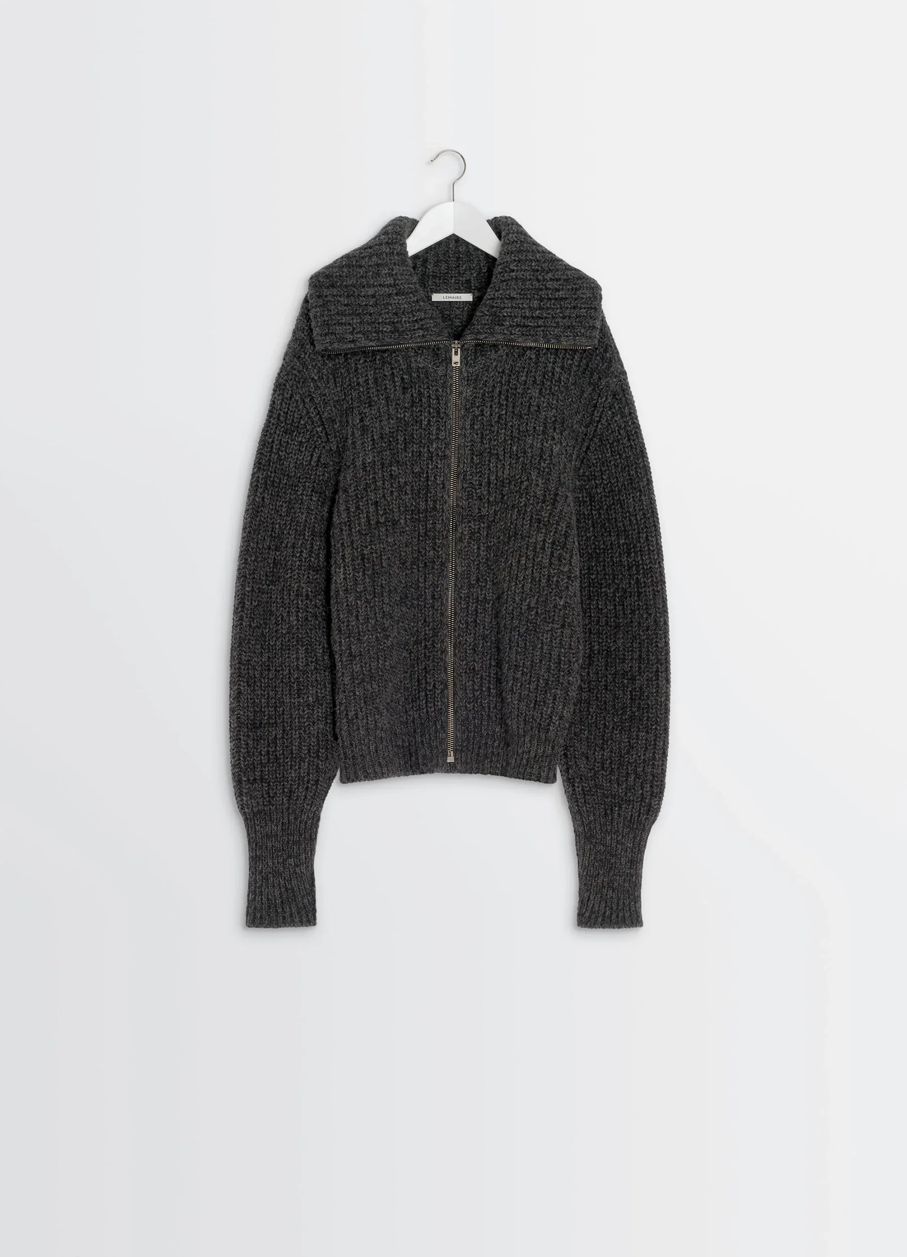 ZIPPED CARDIGAN IN YAK ALPACA - Image 6
